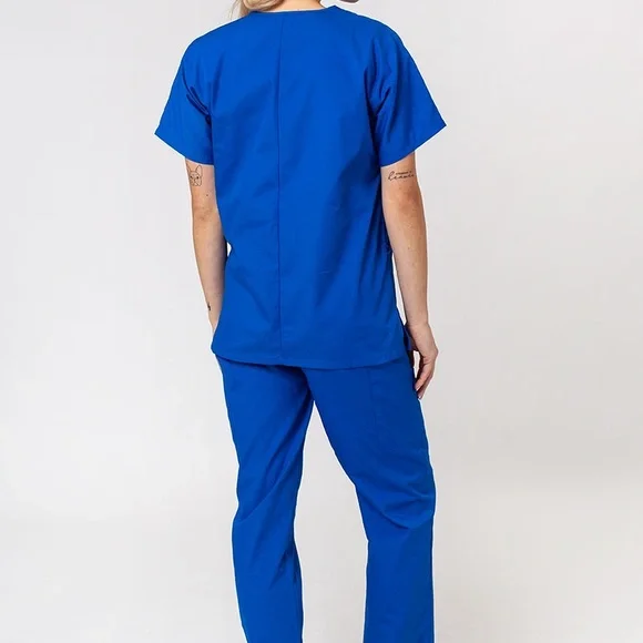 Cherokee Authentic Workwear Scrubs 2 Piece Set Royal Blue Uniform Size M - Picture 10 of 13